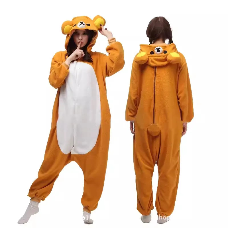 Pijama Kawaii Rilakkuma – Onesie Quentinho para Adultos