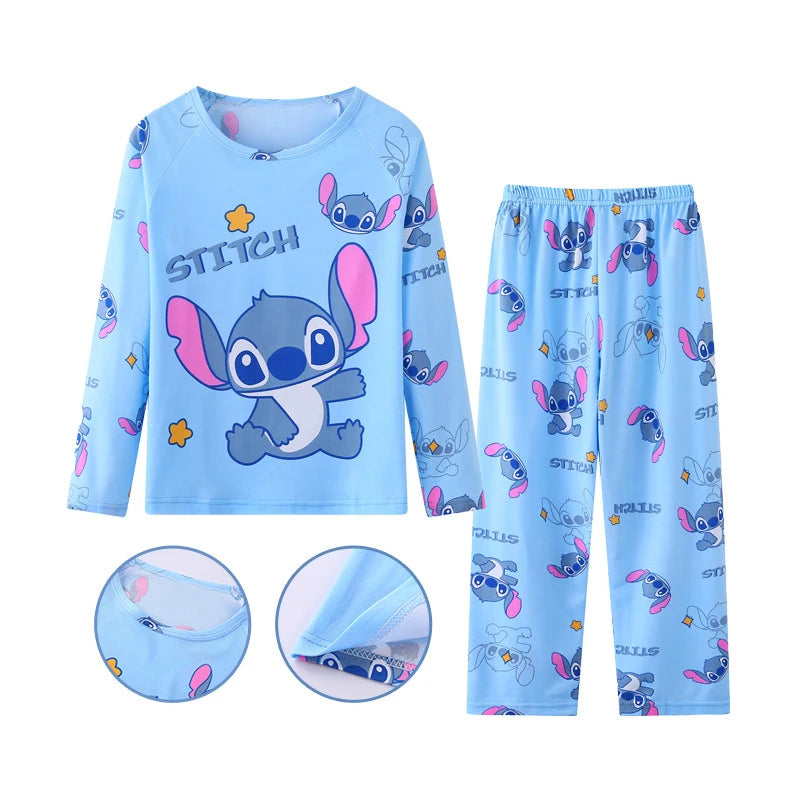 Conjunto de Pijama Lilo & Stitch – Crianças Meninos e Meninas