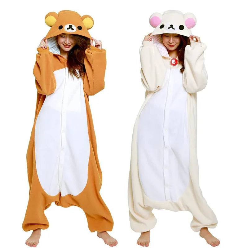 Pijama Kawaii Rilakkuma – Onesie Quentinho para Adultos