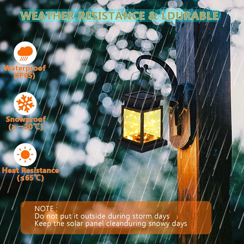 Lanternas LED Solares – Candeeiros Decorativos para Jardim, Varanda e Interior