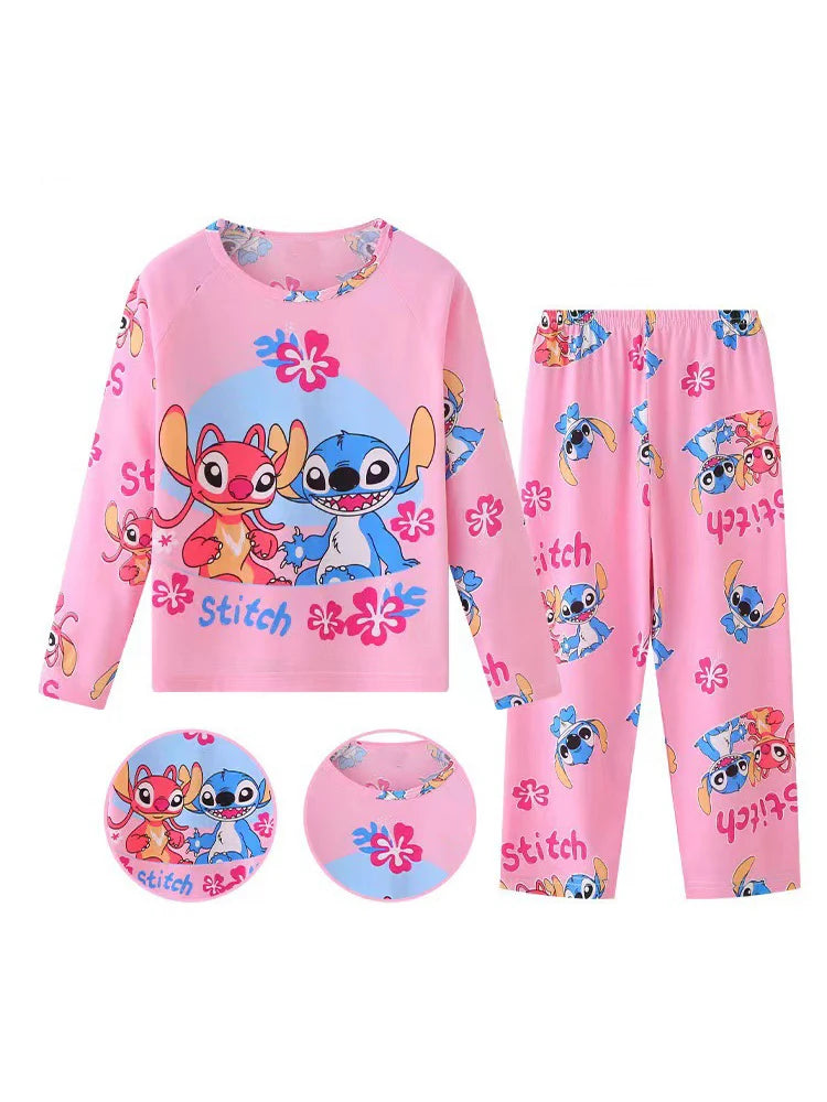 Conjunto de Pijama Lilo & Stitch – Crianças Meninos e Meninas