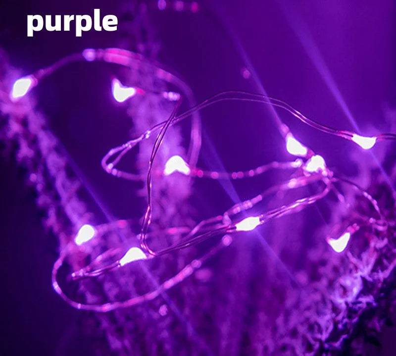 ✨ Luzes LED USB em Fio de Cobre – 20M 200 LEDs