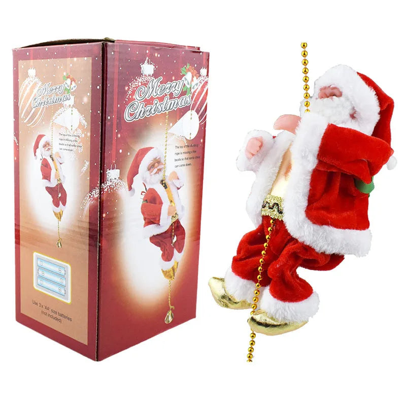 🎄 Boneco Pai Natal Escalador – Decoração Natalícia Divertida