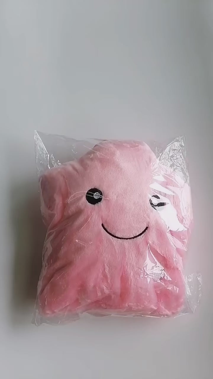 Almofada Luminosa de Peluche com Estrelas LED – Presente para Crianças
